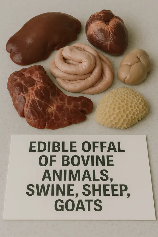 Edible Offal of Bovine, Swine, Sheep & Goats